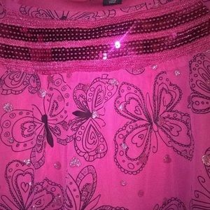 George Shirts & Tops - George Butterfly Glitter Sequin Embellished Top George Shirts & Tops - George Butterfly Glitter Sequin Embellished Top