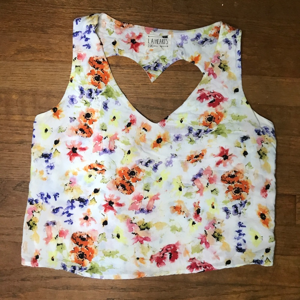 Floral cropped blouse