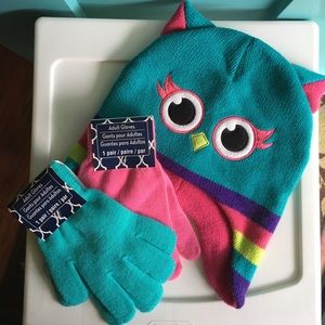 Girls boggin and 2 pair matching gloves