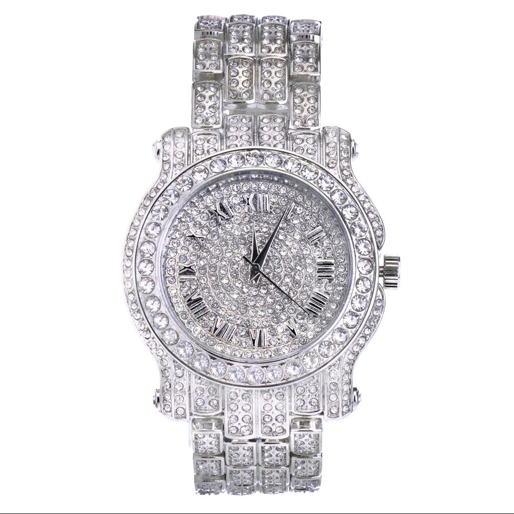 White Iced Out - Techno Pave Watch