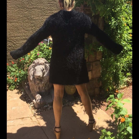 Free People Black fuzzy Jacket - Picture 3 of 8