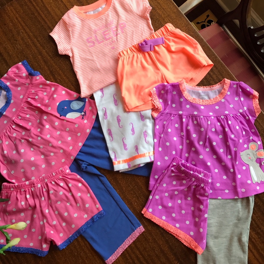 Bundle of Carter's Pajamas 12 month