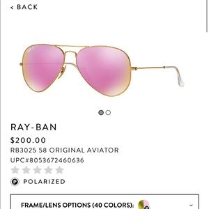 Authentic Brand new Ray-Ban polarized Cayman Flash