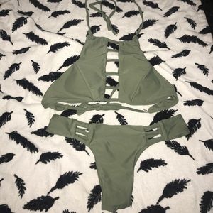 Khaki swim suit SOLD