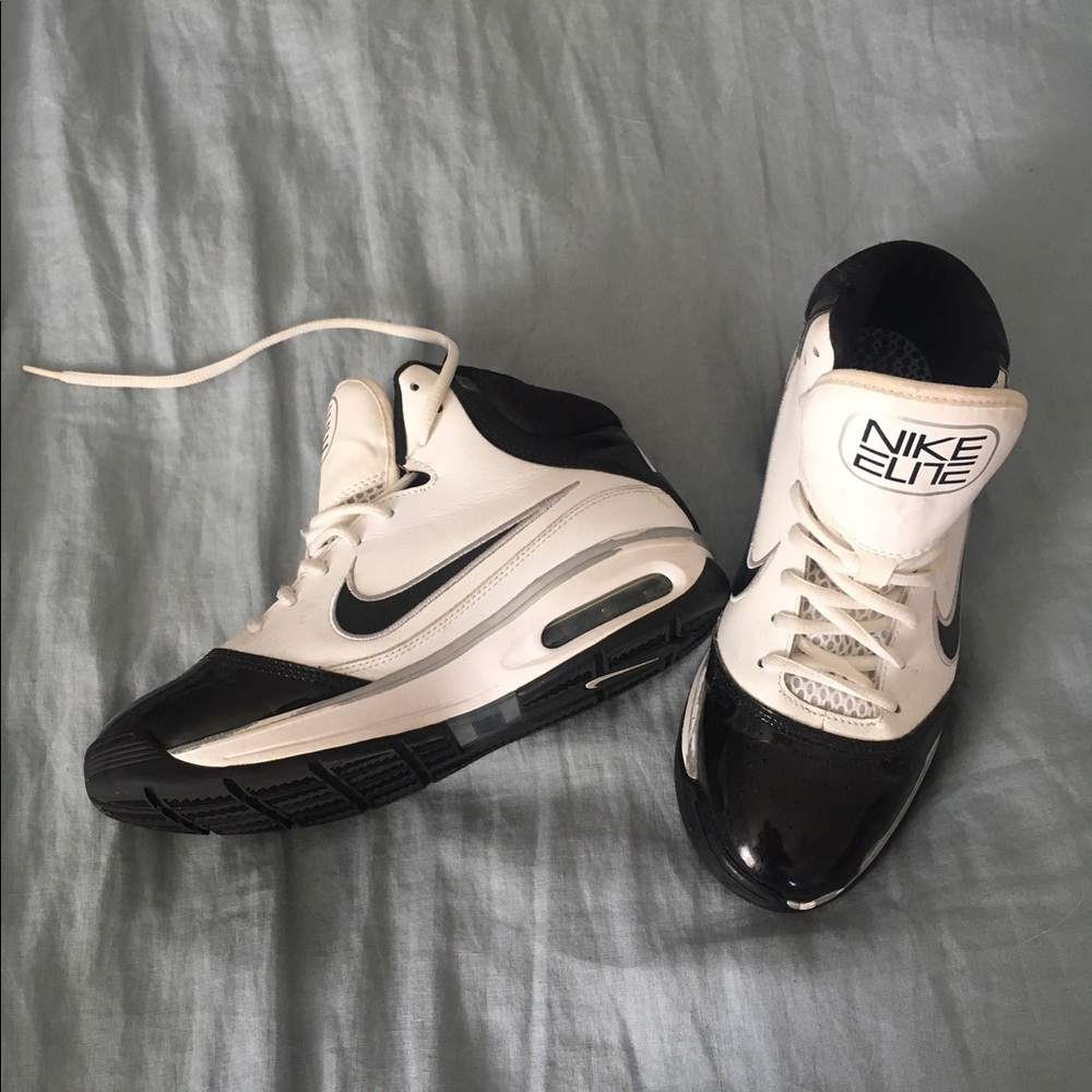 Black and White Nike Elites