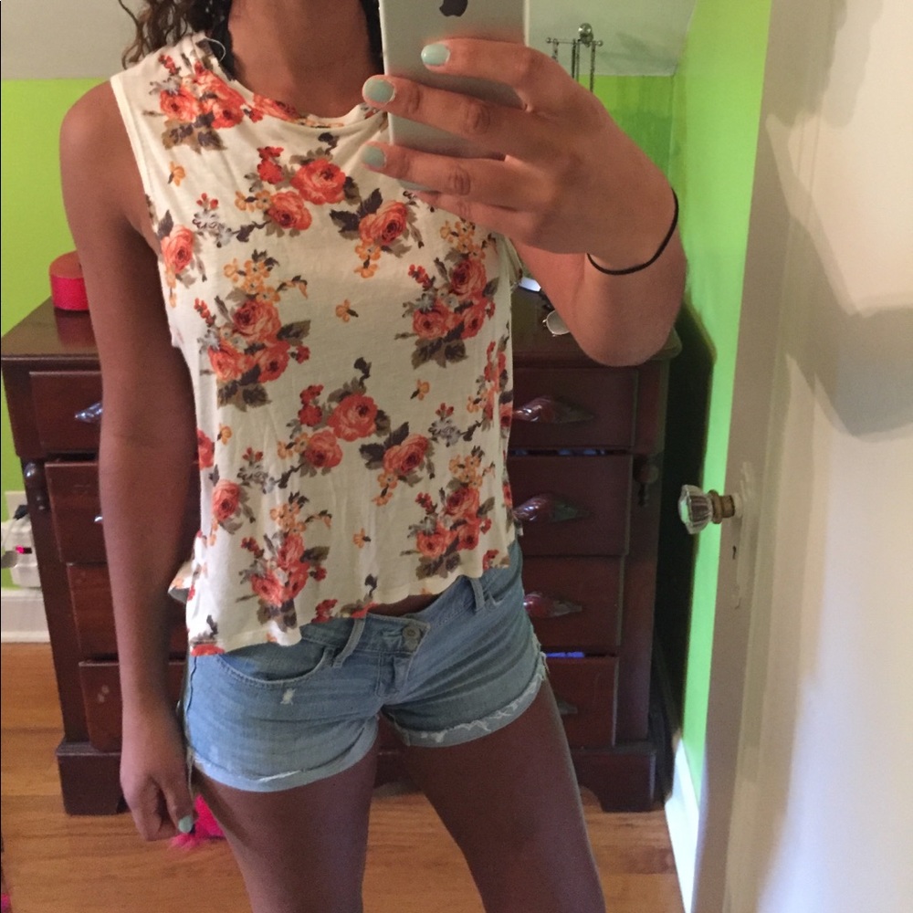 floral printed tee