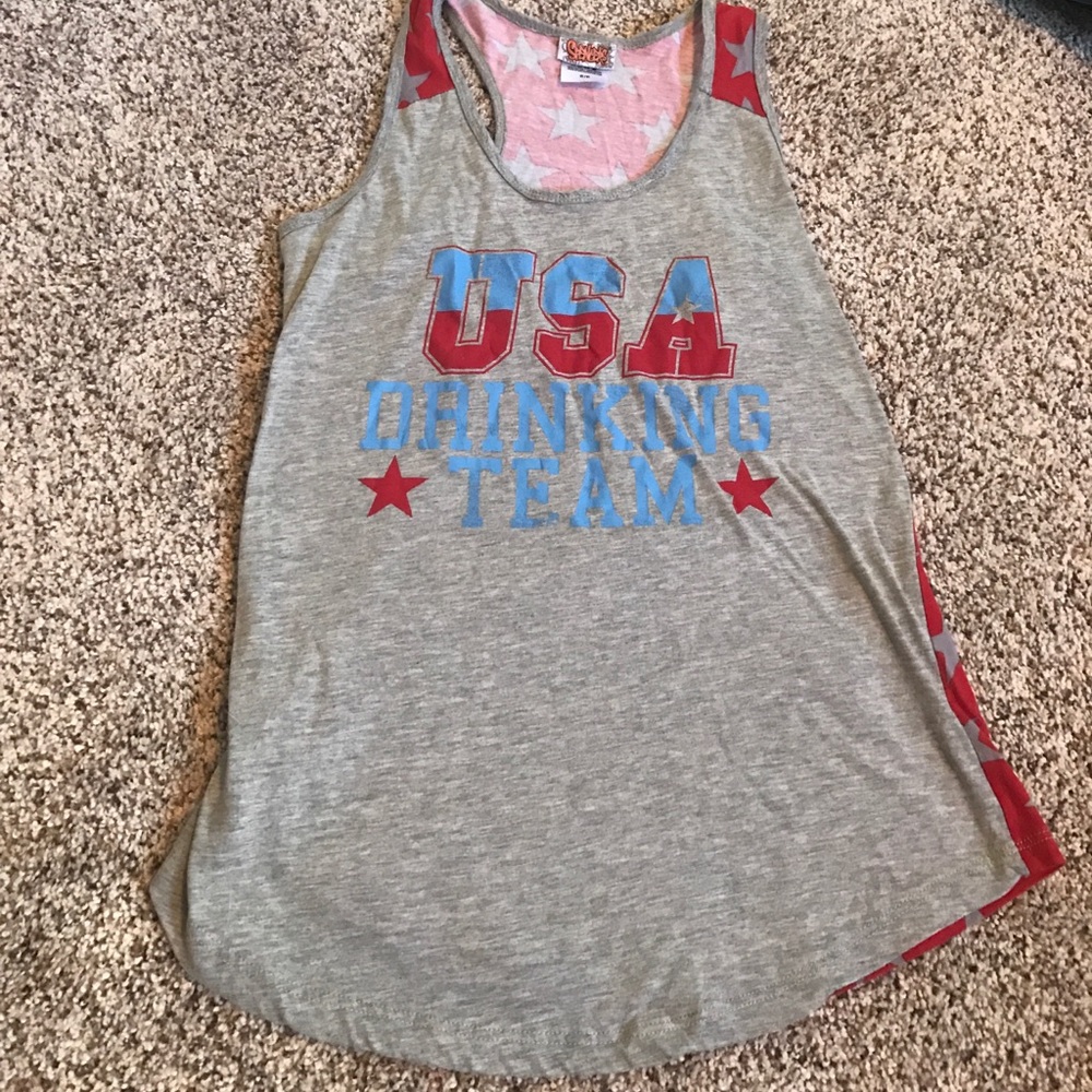 USA drinking team tank top