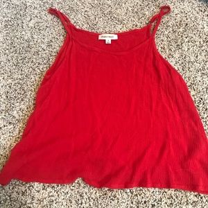 Red crop top