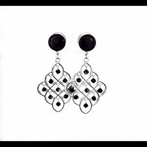 Black Chandelier Dangle Plugs