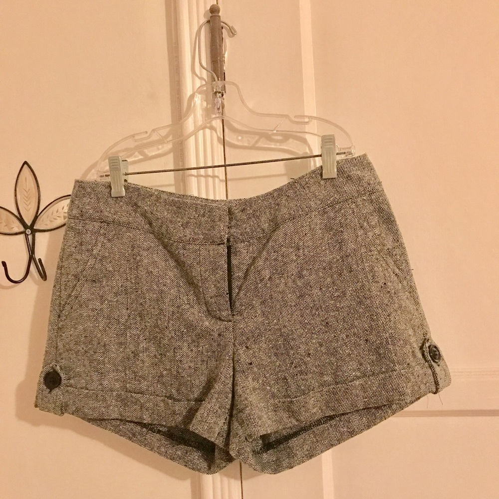 Boutique Grey Wool Shorts