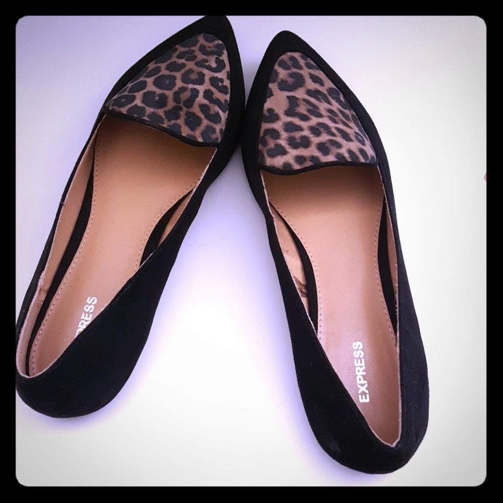NWOT Express Leopard Print Flats