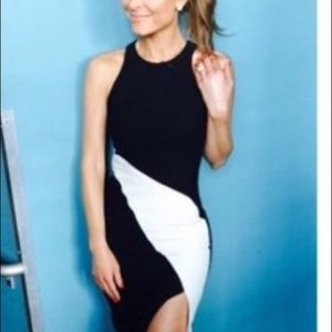 Elizabeth and James black & white dress