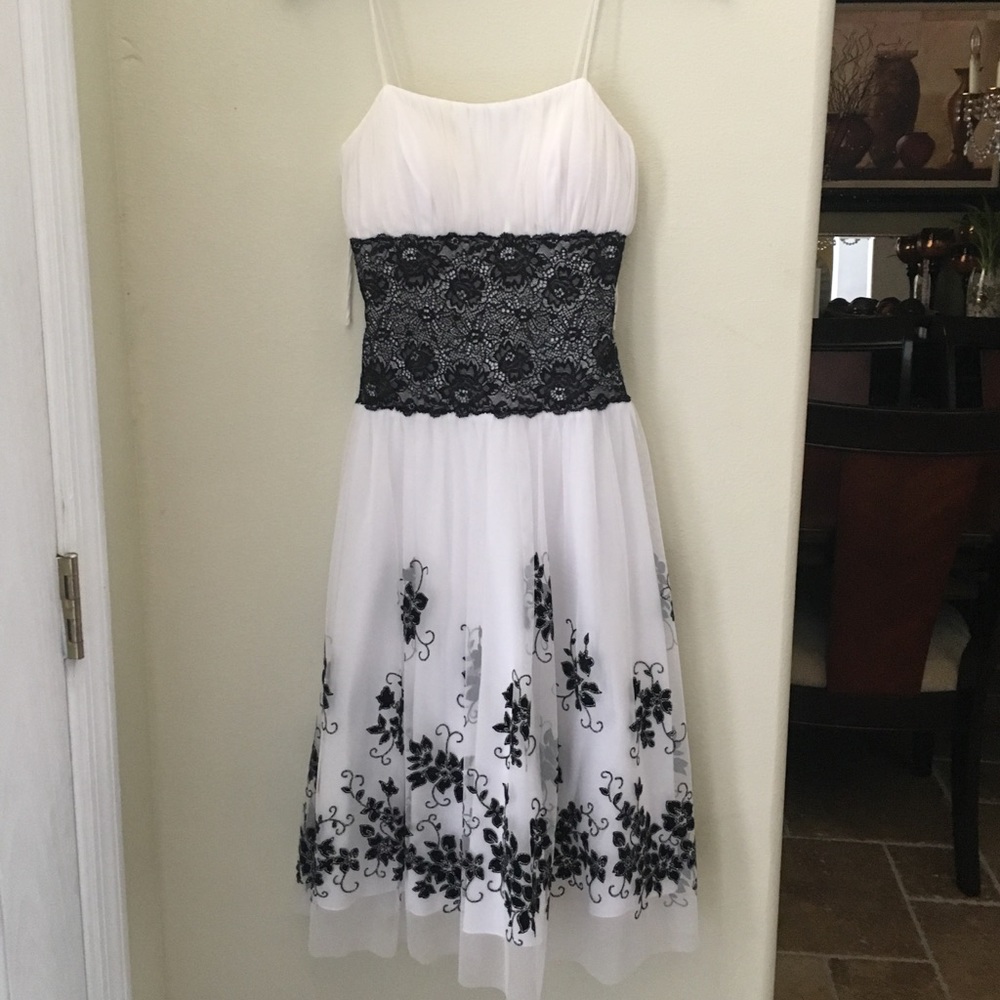 Black and white dress