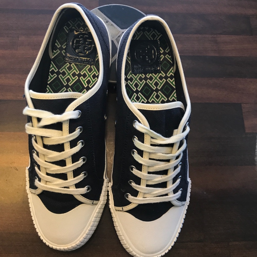 Tory Burch navy blue sneakers 9.5