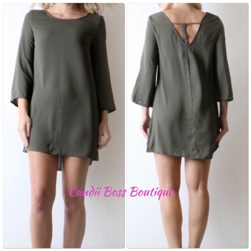 ⭐️SALE!⭐️ NEW! Olive Green "Alexis" Tunic Dress