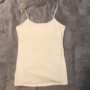 AE built in bra ivory tank