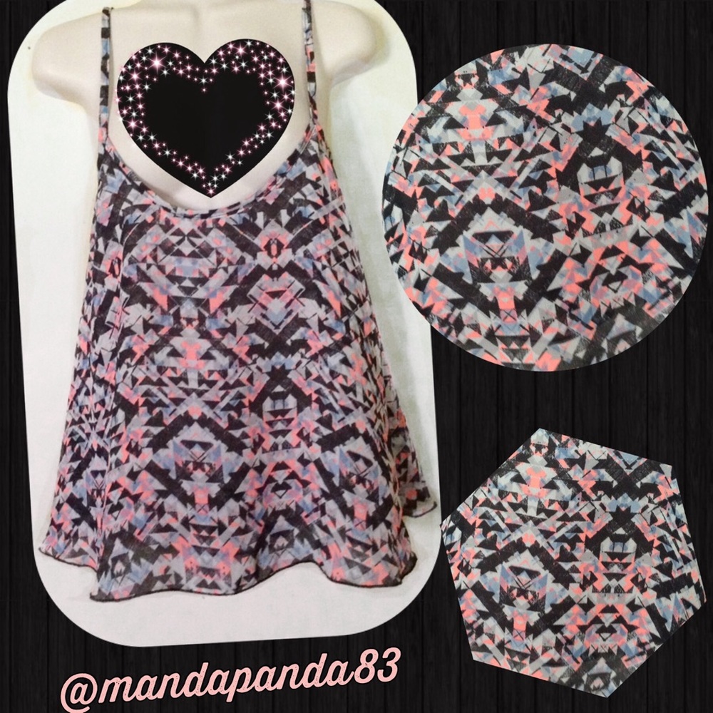 Adorable Tribal Print Flowy Tank