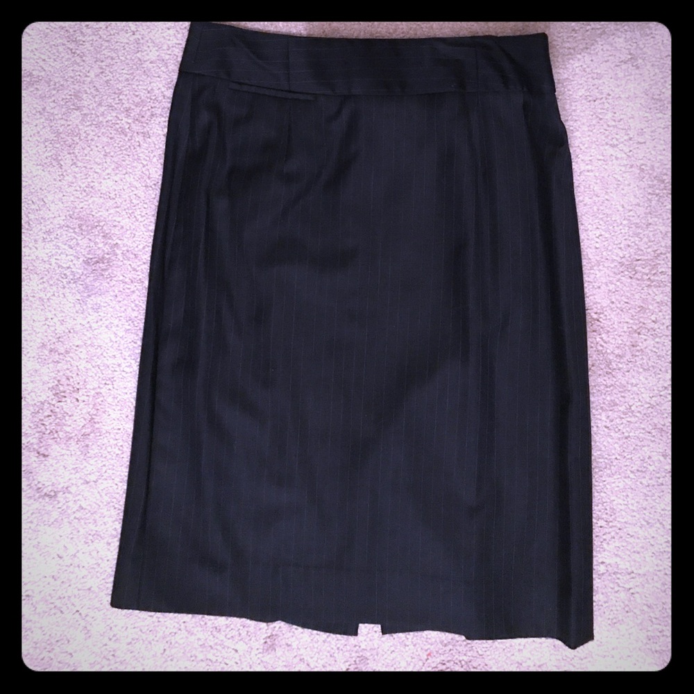 J Crew pinstriped pencil skirt