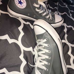 Leather gray chucks