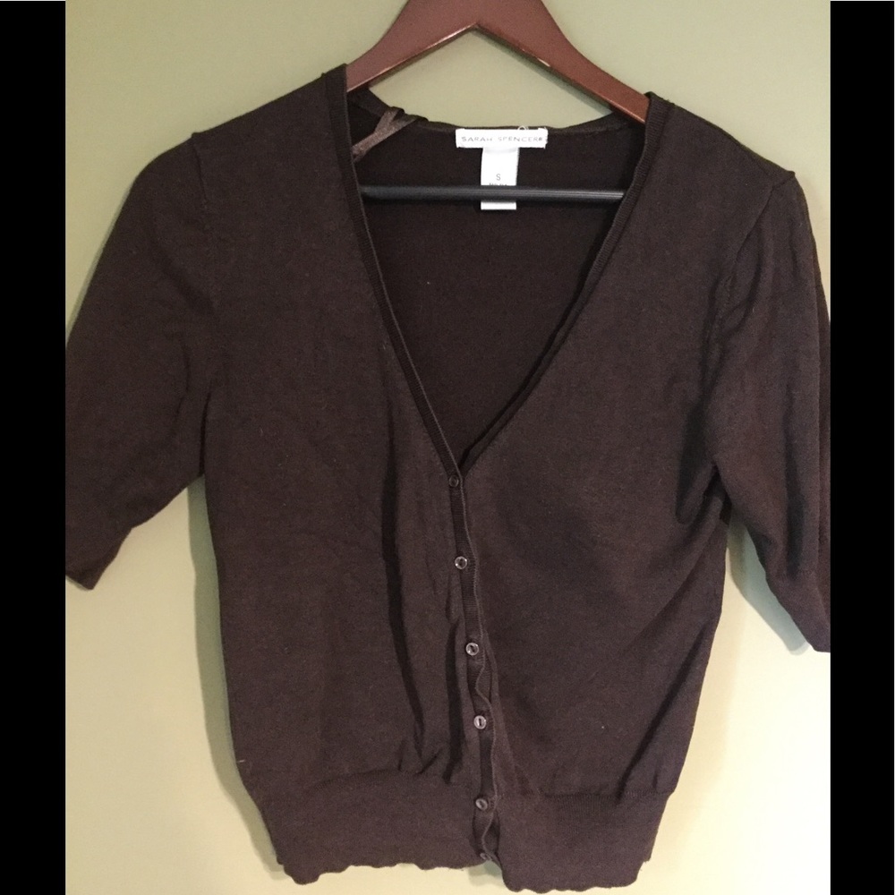 Brown Button-Down Comfy Sweater