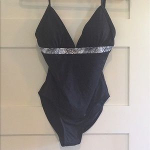 New with tags one piece navy swimsuit from France