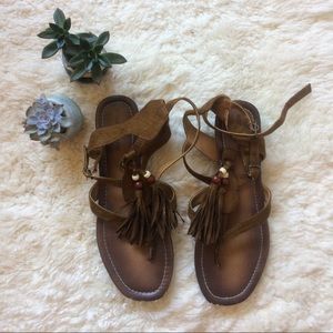 Vegan leather sandals