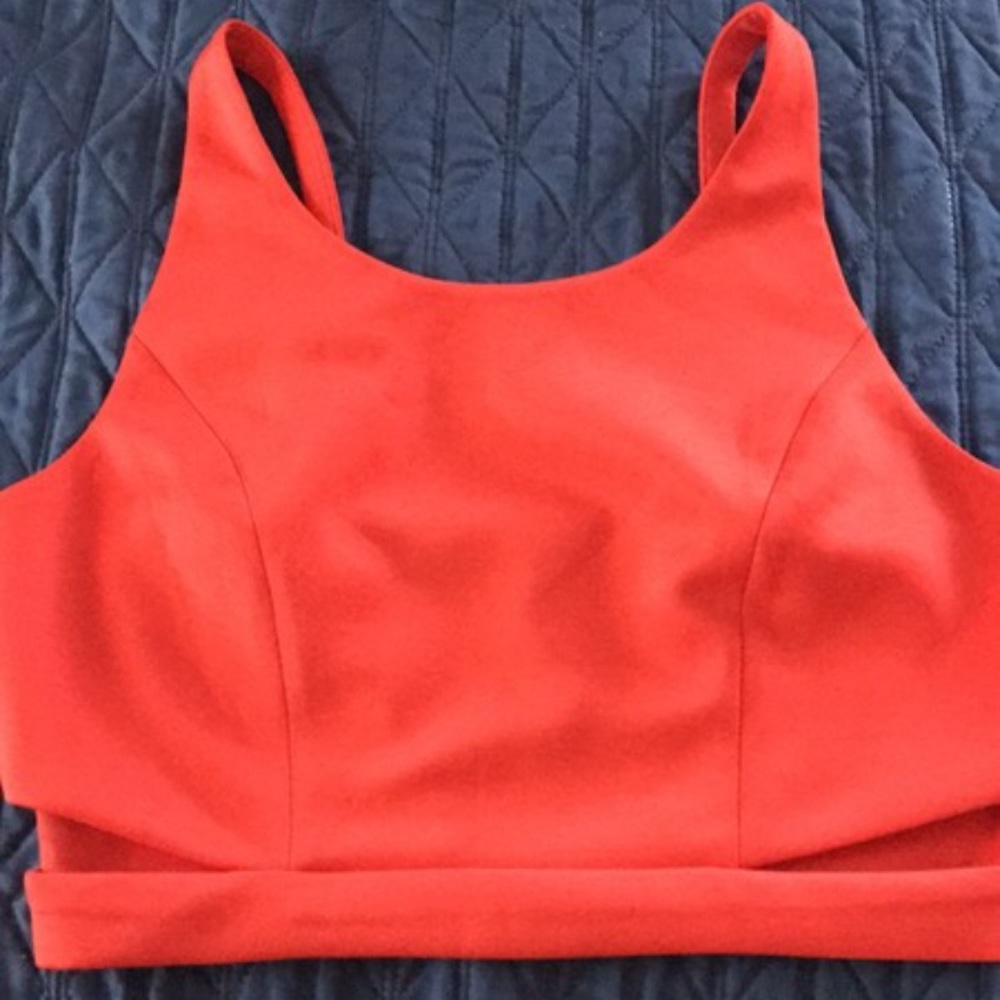 Coral crop top