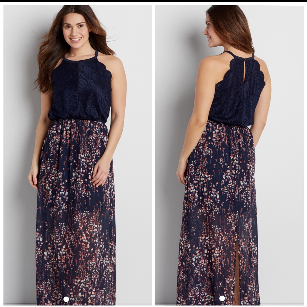 NWOT💗 Maurices Maxi Dress with Lace Top