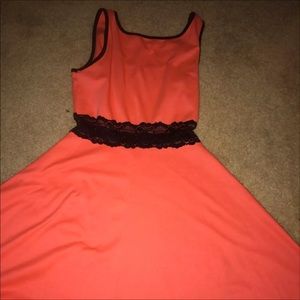 Neon orange dress