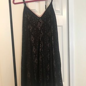 Black lace dress