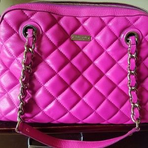 KATE SPADE HOT PINK QUILTED PURSE