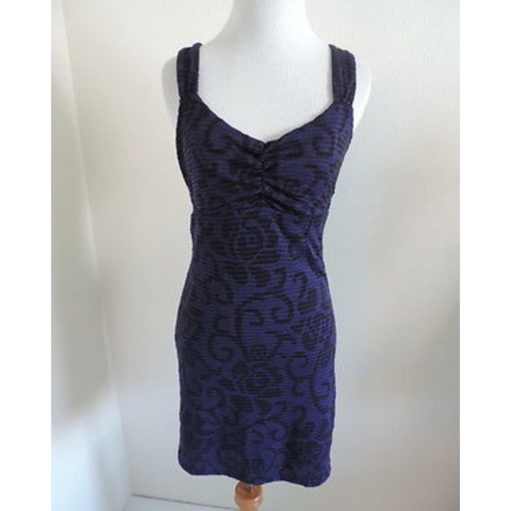 Free People Dress Medium Purple Black