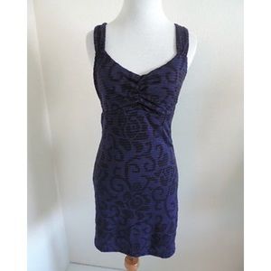 Free People Dress Medium Purple Black