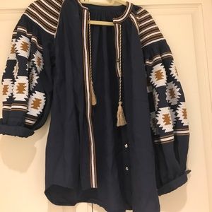 Traditional Ukrainian embroidered jacket