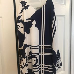 Blue and white flower dress