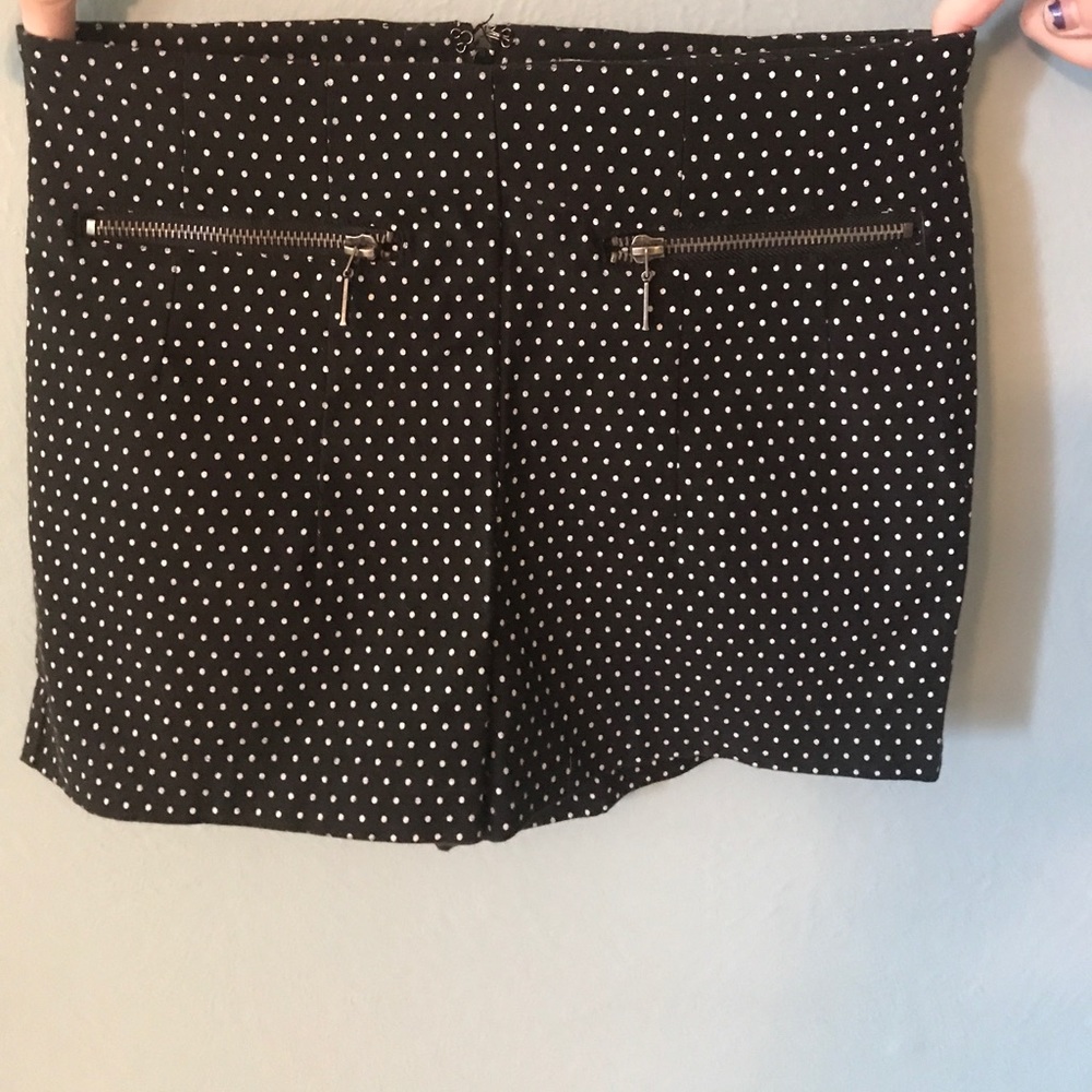 Black Polk a dot high wasted shorts