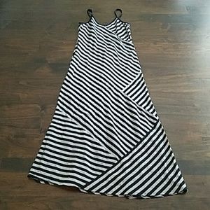 Beautiful DKNY cotton maxi dress striped