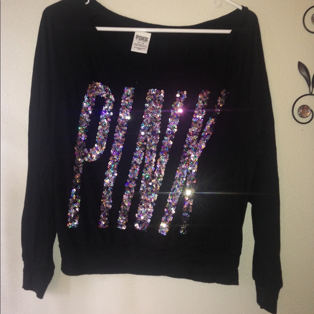 V.S. PINK sequin long sleeve