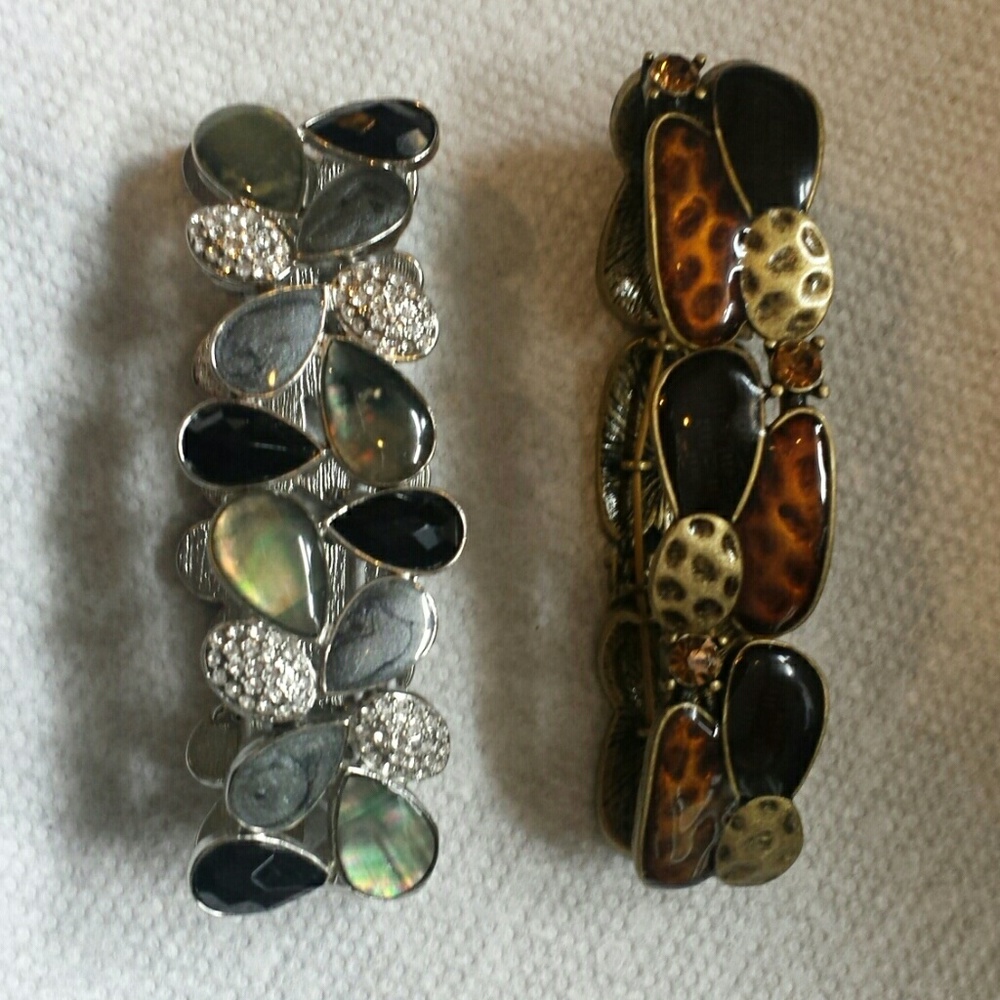 Lia Sophia bracelets nwot Leopard & abalone
