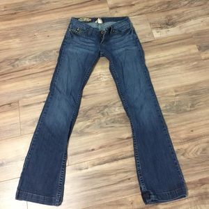 Lucky Brand Dungarees dark blue denim jeans