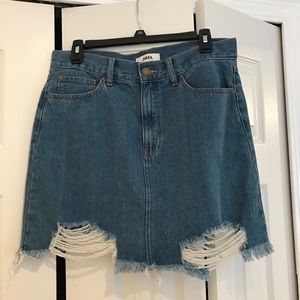 Red Dress Boutique Jean Skirt