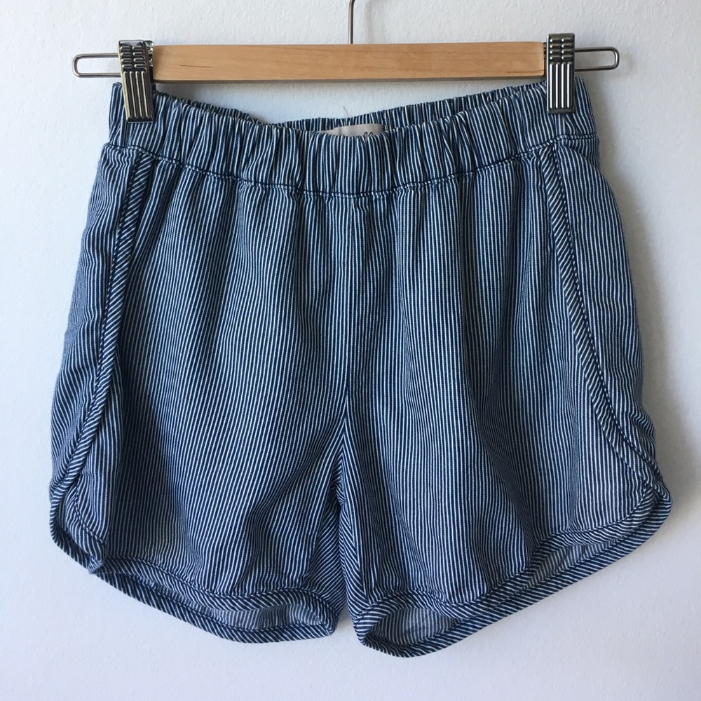 MADEWELL Railroad Stripe Pull-On Shorts