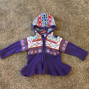 12 Months baby girl sweater jacket