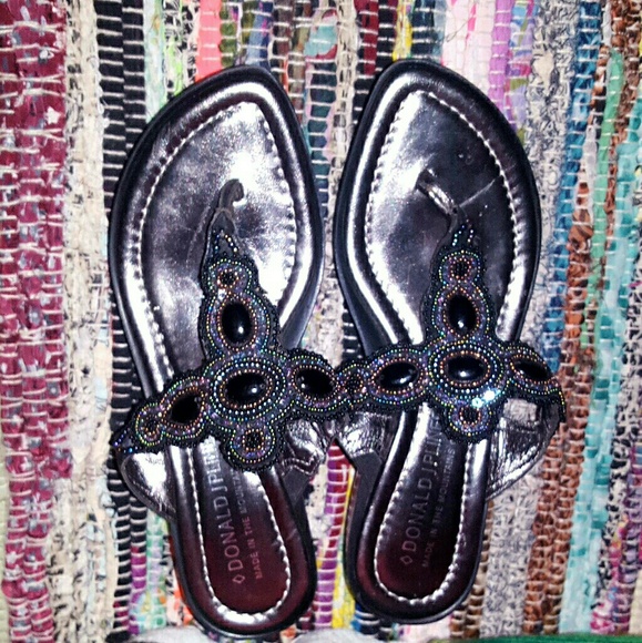 Donald J. Pliner 'Cece' Beaded Sandals - Picture 1 of 5