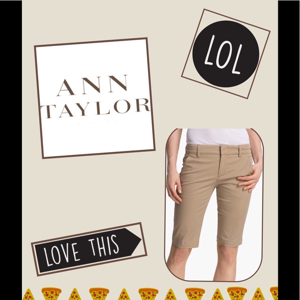 💕3/$15💕 Ann Taylor Tan Shorts