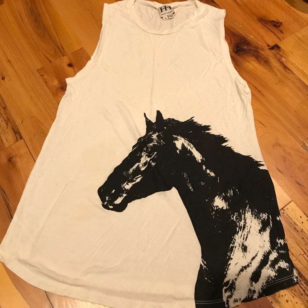 Haute Hippie black horse tank