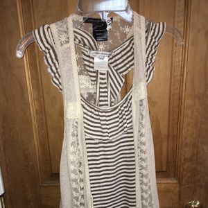 Tank Top and Cardigan Combo