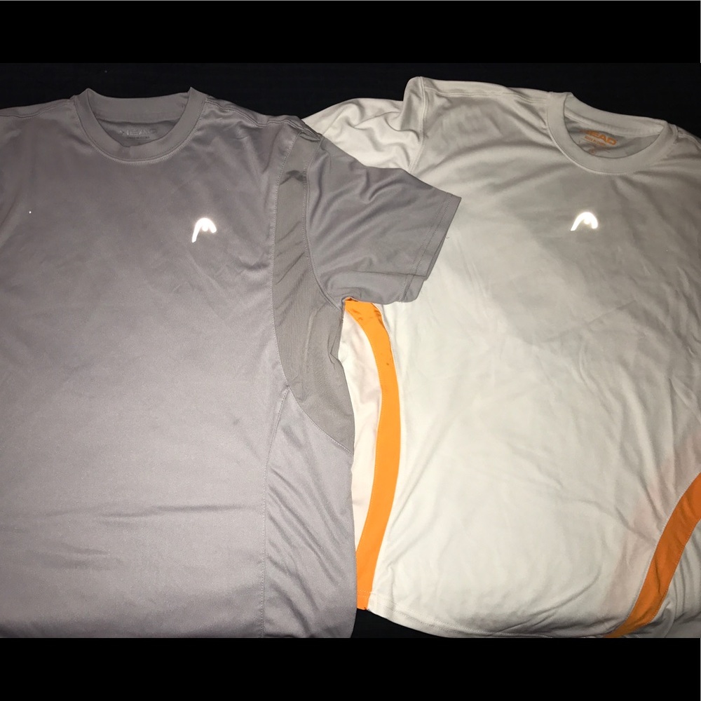 (2) Men's Large Head athletic shirts.