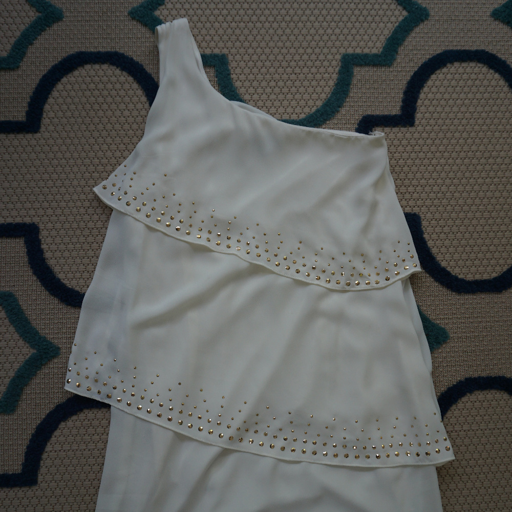 White One Shoulder Event/Party Dress