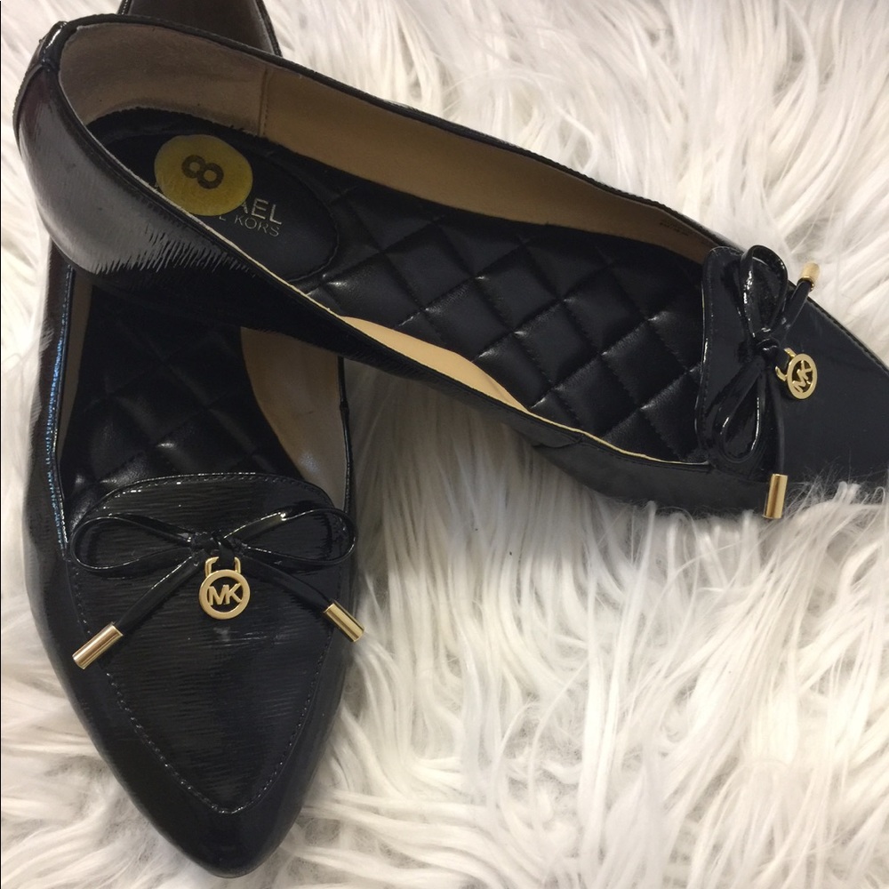 Michael Kors black flats shoes. Authentic